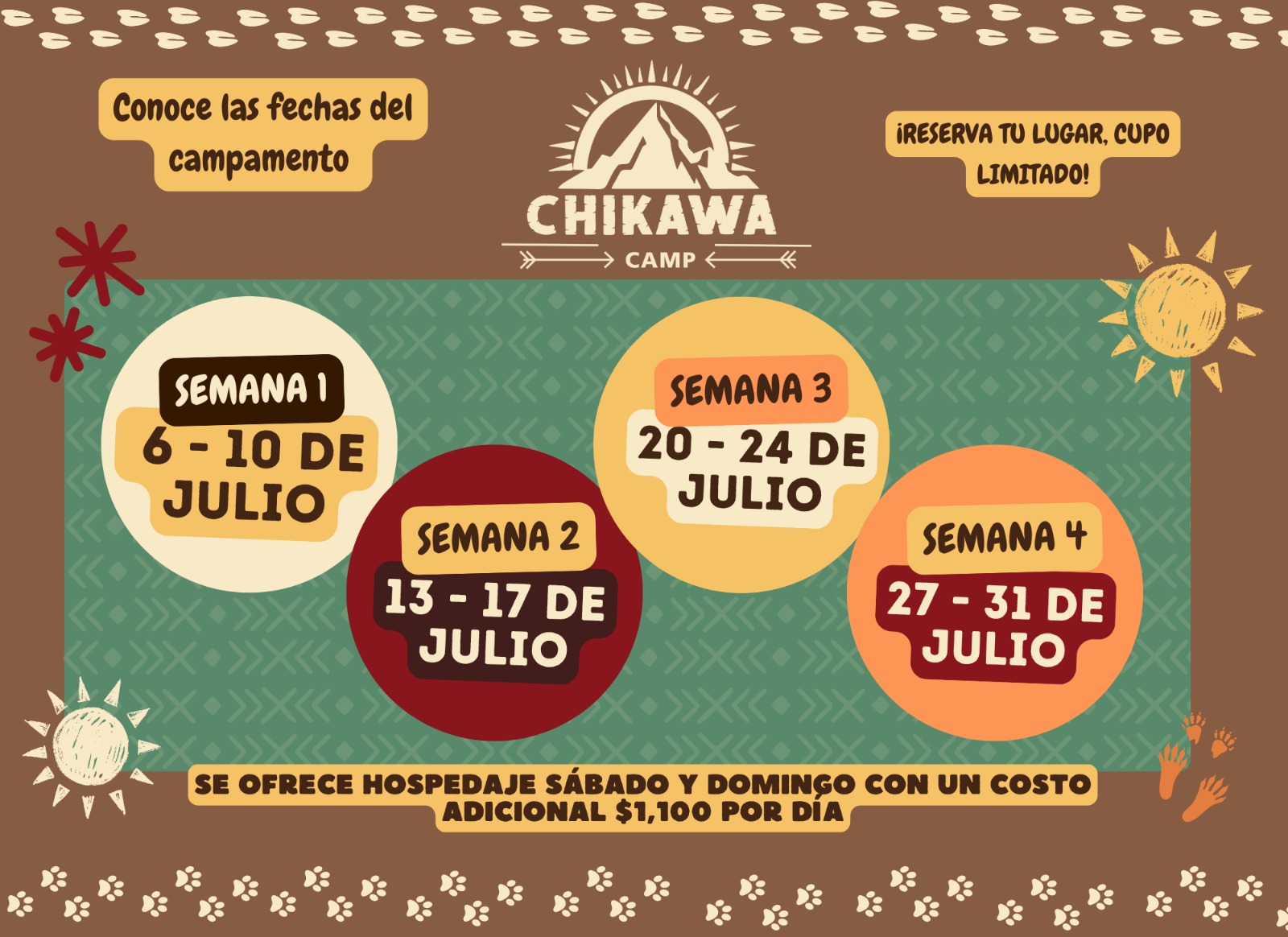 Inscripción Chikawa Camp 2026