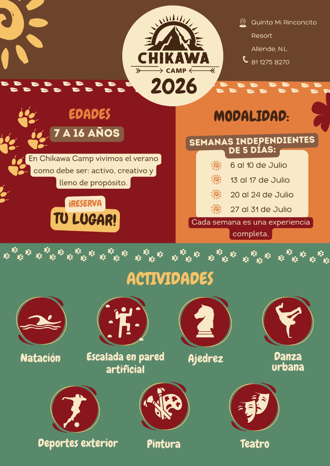 Inscripción Chikawa Camp 2026 - Imagen 3